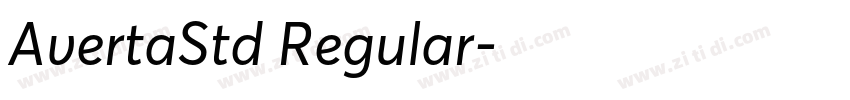 AvertaStd Regular字体转换